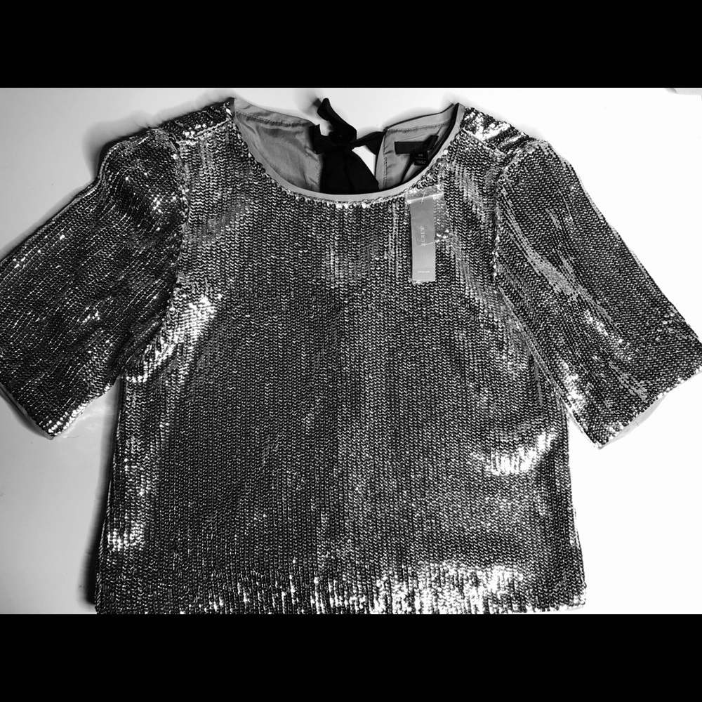 J Crew Sequence blouse